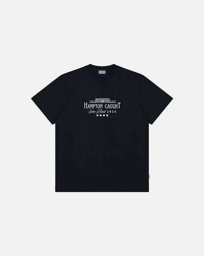 ART OF Hampton Caught Tee | Black Graphic Woman's Football T-shirt