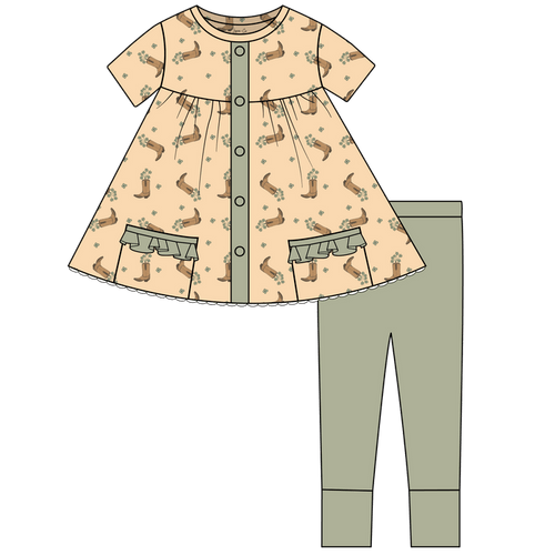 Indiana Bamboo Short Sleeve Tunic + Legging Set (Pre-Order)