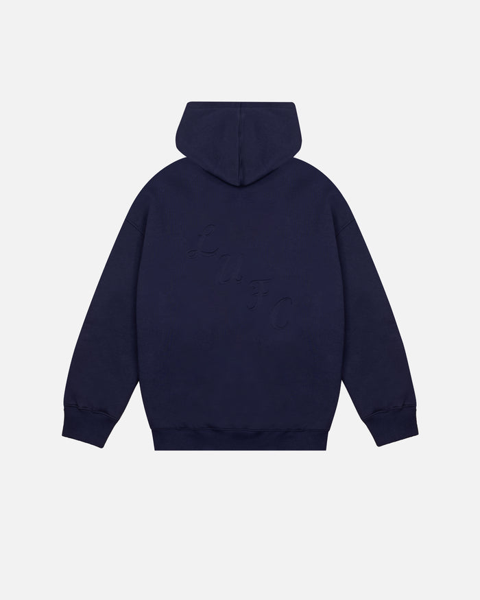 ART OF Leeds United Zip Through Hoodie | LUFC Debossed Football Sweat