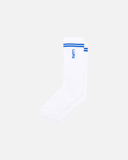 ART OF x Leeds United Stripe Socks | LUFC White Football Accessories