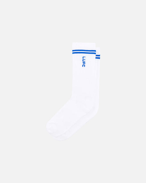 ART OF x Leeds United Stripe Socks | LUFC White Football Accessories