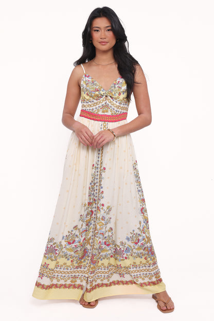 Caelia Maxi Dress - Yellow Multi