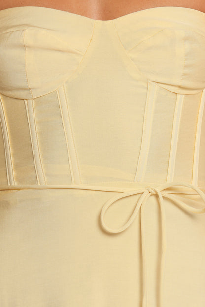 Della Midi Dress - Yellow
