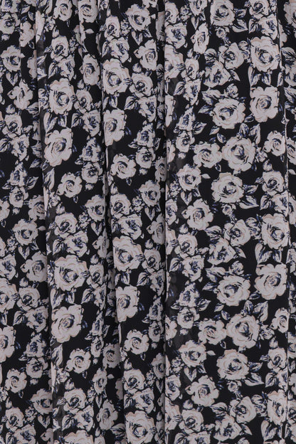 Faith Long Sleeve Maxi Dress - Black Floral