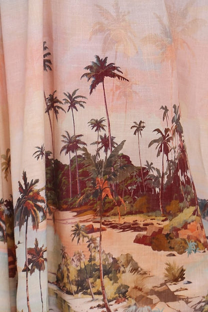 Marcia Midi Dress - Sunset Print