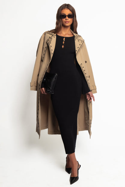 Maxwell Knit Maxi Dress - Black