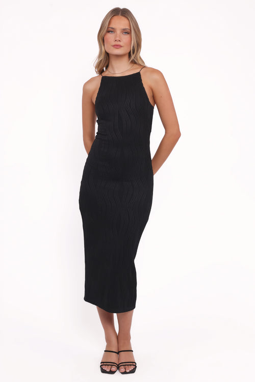 Moira Midi Dress - Black