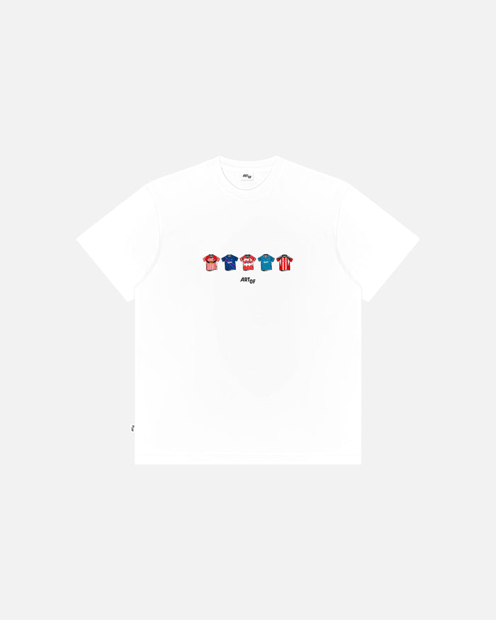ART OF Sheffield United Classics | SUFC White Graphic Football T-shirt