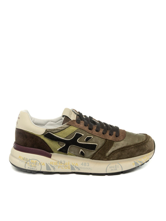 PREMIATA Sneaker mick verde militare MICK CAM-NYL-7717