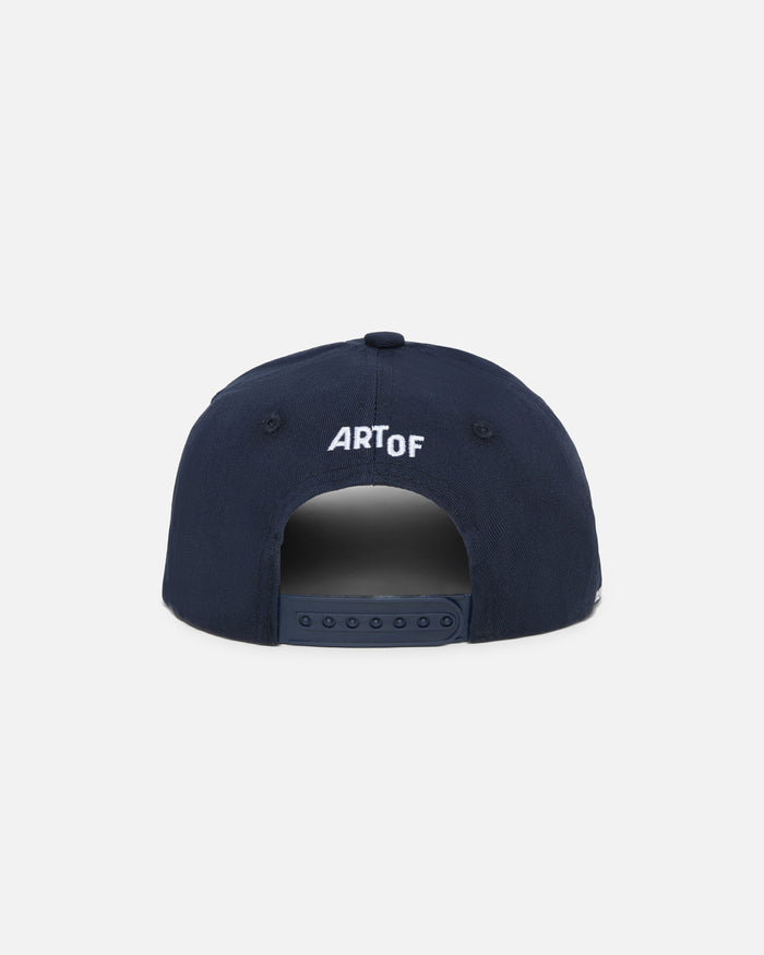 ART OF Sunderland Script Snapback Cap | Navy Embroidered Football Hat