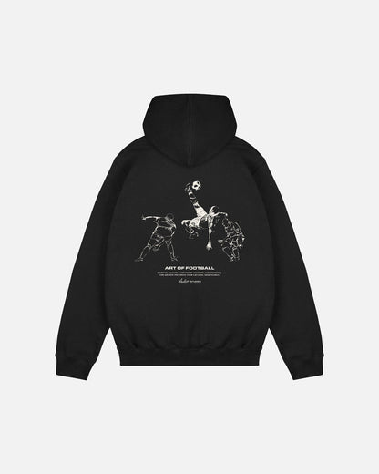 ART OF United Editions Hoodie | Black Screen Printed Football Sweat