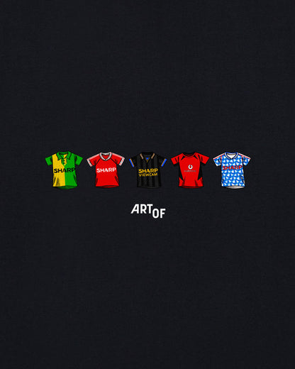 ART OF United Classics Tee | MUFC Black Graphic Football T-shirt