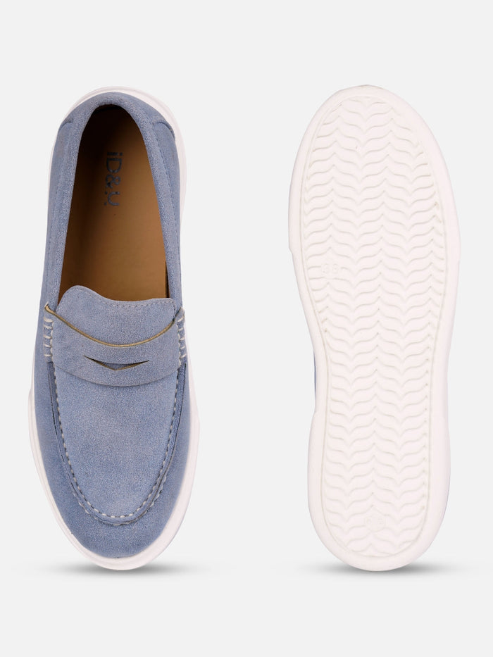 Women's Blue Casual Slip On (IU1017)